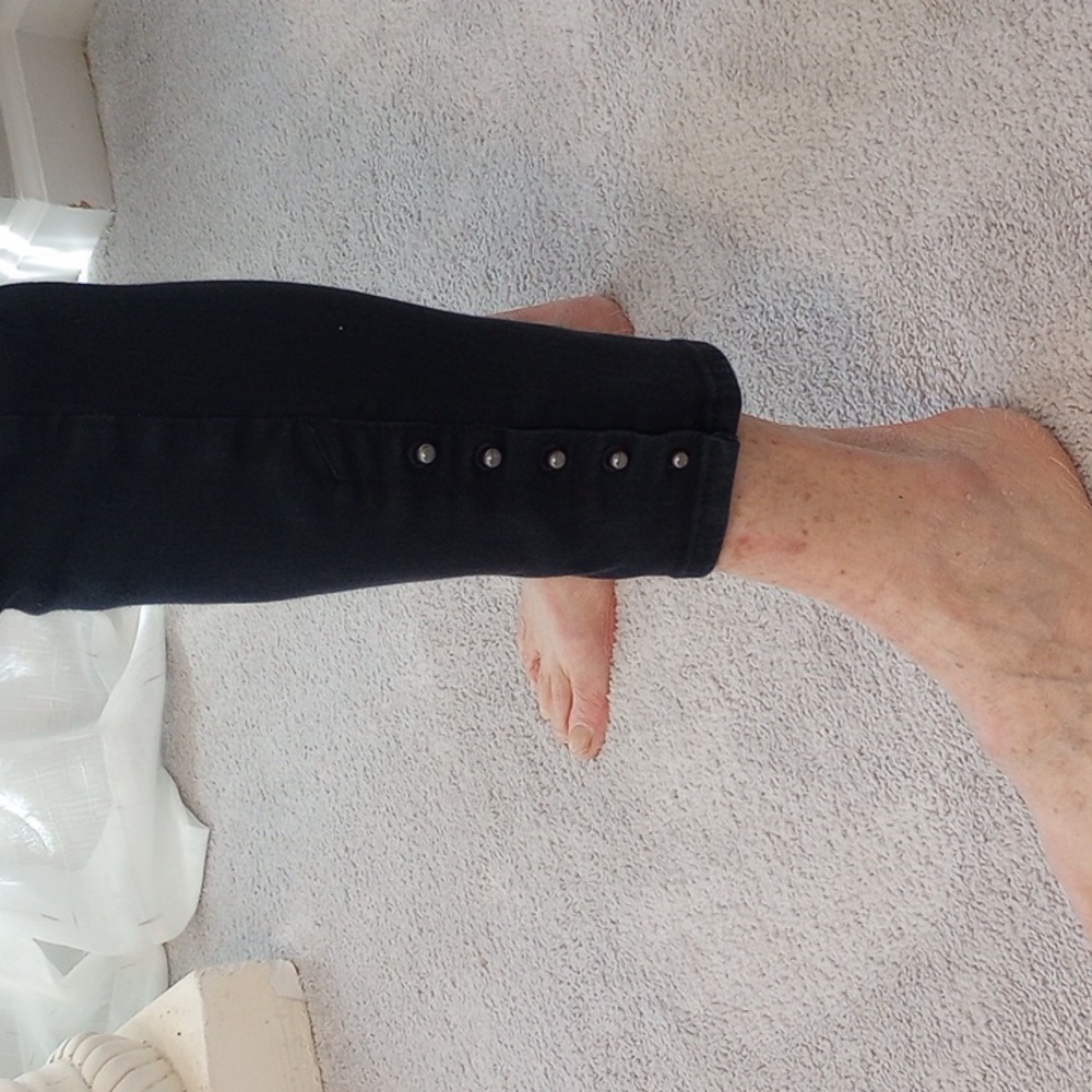 Chico's Black Studded Ankle Pants - Picture 5 of 9